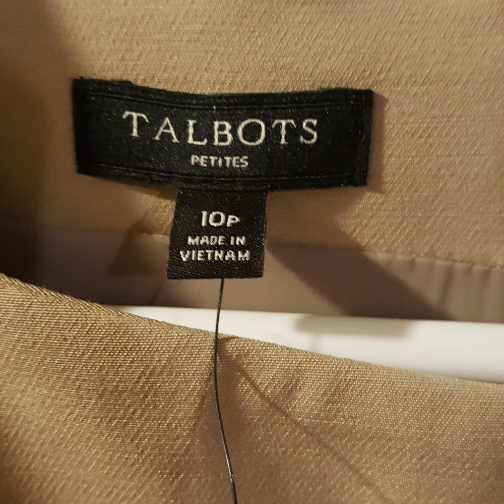 Tan dress talbots